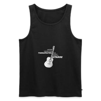Gitarre Gitarren Musik Geschenk für Gitarristen - Männer Premium Bio Tank Top - Schwarz - Vorne - Michal (187cm)