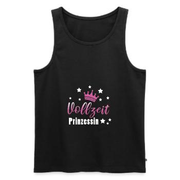 Vollzeitprinzessin Prinzessin Mädchen - Männer Premium Bio Tank Top - Schwarz - Vorne - AI Model Male 178 light (178cm)