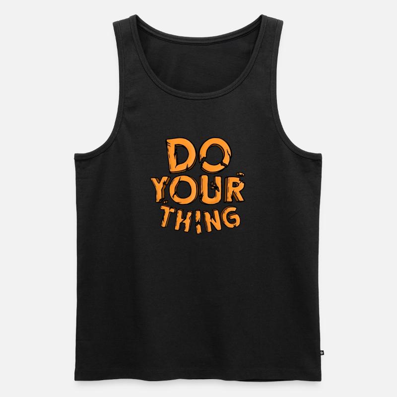 Mach dein Ding - Männer Premium Bio Tank Top - Schwarz