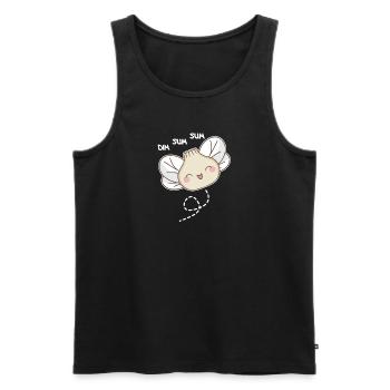 dim sum sum Biene kawaii dumplings Bienen - Männer Premium Bio Tank Top - Schwarz - Vorne - AI Model Male 178 light (178cm)
