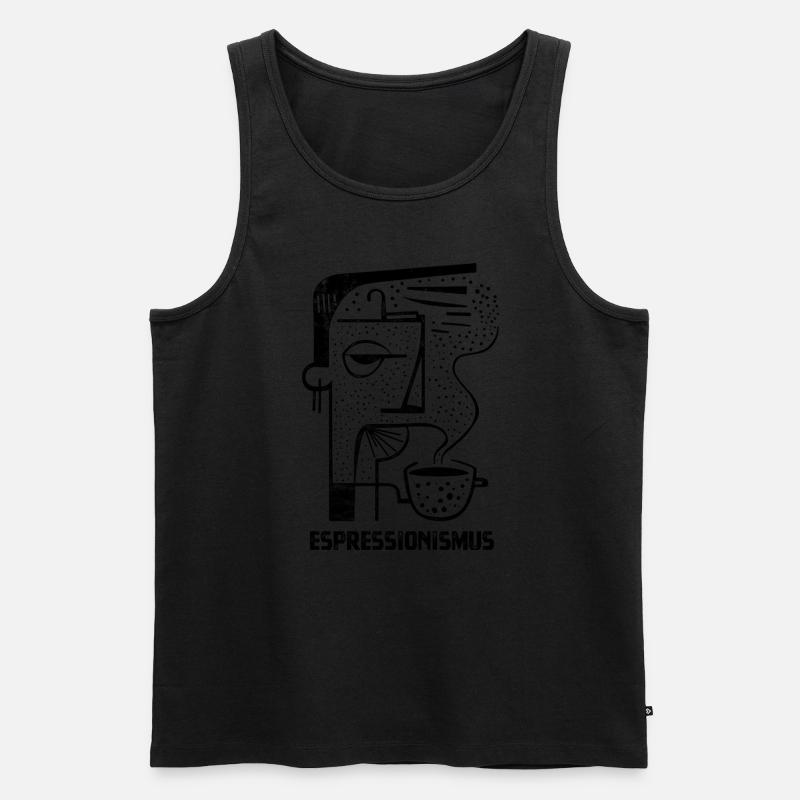 Espressionismus - Espresso - Kaffee trinken - Männer Premium Bio Tank Top - undefined