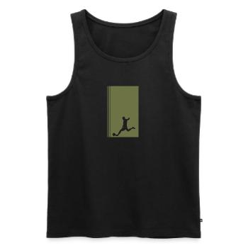 Fussball Kicker Soccer - Men's Premium Organic Tank Top - black - Front - Michal (187cm)
