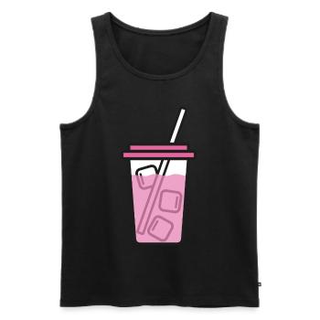 Milkshake Drink Summer - Men's Premium Organic Tank Top - black - Front - Michal (187cm)