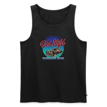 Oldschool Rockabilly Car Vintage - Débardeur bio Premium Homme - noir - Devant - AI Model Male 178 light (178cm)