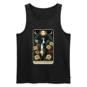 Italienisches Windspiel - Männer Premium Bio Tank Top - Schwarz - Vorne - Michal (187cm)
