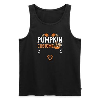 Pumpkin Costume - Thanksgiving - Männer Premium Bio Tank Top - Schwarz - Vorne - AI Model Male 178 light (178cm)