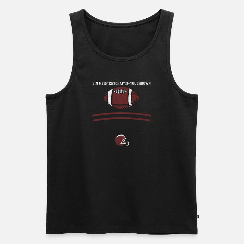 Ein Meisterschafts-Touchdown - Männer Premium Bio Tank Top - Schwarz