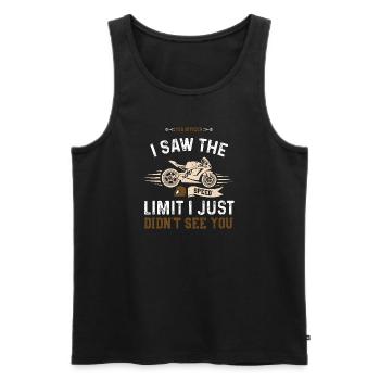 Yes Officer I Saw The Speed Limi... - Men's Premium Organic Tank Top - black - Front - Michal (187cm)