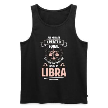 Birthday Zodiac Sign Date of Birth Birth - Men's Premium Organic Tank Top - black - Front - AI Model Male 178 light (178cm)
