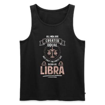 Horoskop Sternbild September Aberglauben - Männer Premium Bio Tank Top - Schwarz - Vorne - Michal (187cm)