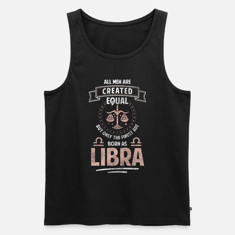 Horoskop Sternbild September Aberglauben - Männer Premium Bio Tank Top - Schwarz