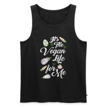 Nutrition Healthy Nature Veggie - Men's Premium Organic Tank Top - black - Front - Michal (187cm)