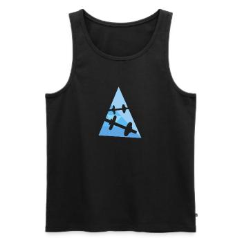 Weightlift Bodybuilding Gym Muskelprotz - Männer Premium Bio Tank Top - Schwarz - Vorne - Michal (187cm)