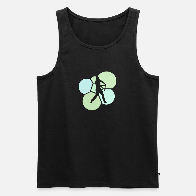 Baseball Baserunning Catcher - Männer Premium Bio Tank Top - Schwarz