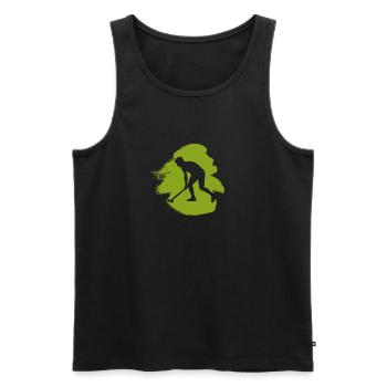 Hallenhockey Hockey Feldhockey - Männer Premium Bio Tank Top - Schwarz - Vorne - Michal (187cm)
