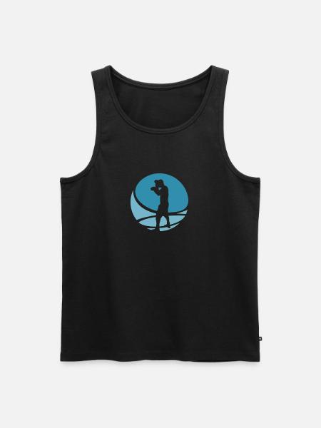 Boxkampf Boxer Uppercut - Männer Premium Bio Tank Top - Schwarz