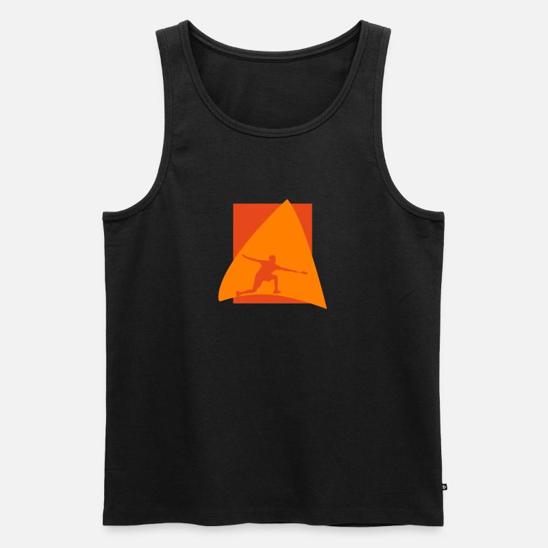 Badmintonschläger Smash - Männer Premium Bio Tank Top - Schwarz