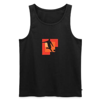 Soccer Kicker Goalkeeper Goalkeeper - Men's Premium Organic Tank Top - black - Front - Michal (187cm)