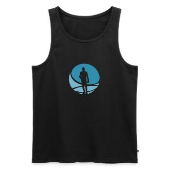 Boxing Jab Uppercut - Men's Premium Organic Tank Top - black - Front - AI Model Male 178 light (178cm)