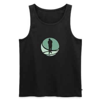 Golfer Golfball Driver - Männer Premium Bio Tank Top - Schwarz - Vorne - Michal (187cm)