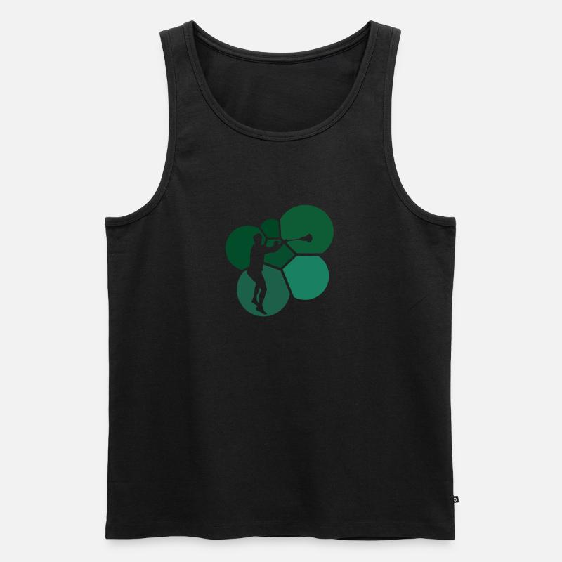 Lacrosse Intercrosse field box - Männer Premium Bio Tank Top - Schwarz