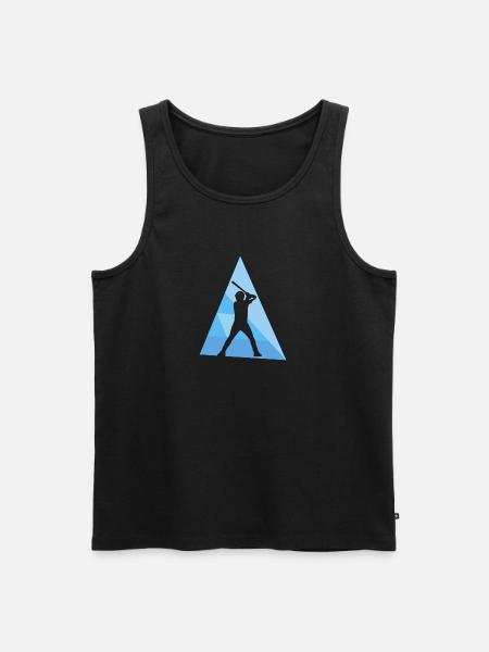 Baseball Baseballschläger Fielding Batting - Männer Premium Bio Tank Top - Schwarz