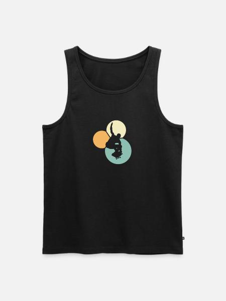 Skateboarding Ollie - Männer Premium Bio Tank Top - Schwarz
