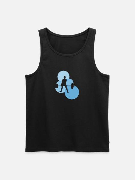 Bodybuilder Deadlift - Männer Premium Bio Tank Top - Schwarz