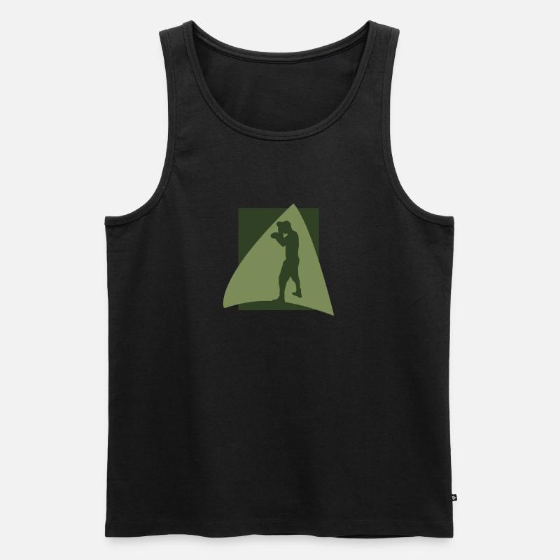Boxkampf Boxer - Männer Premium Bio Tank Top - Schwarz