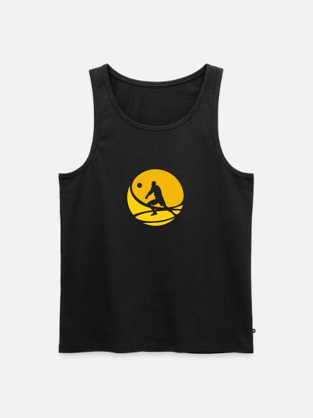Volleyballer Beachen Volleyballer - Männer Premium Bio Tank Top - Schwarz
