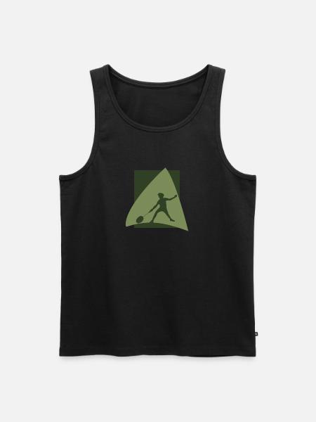 Badmintonschläger Badmintonspieler - Männer Premium Bio Tank Top - Schwarz