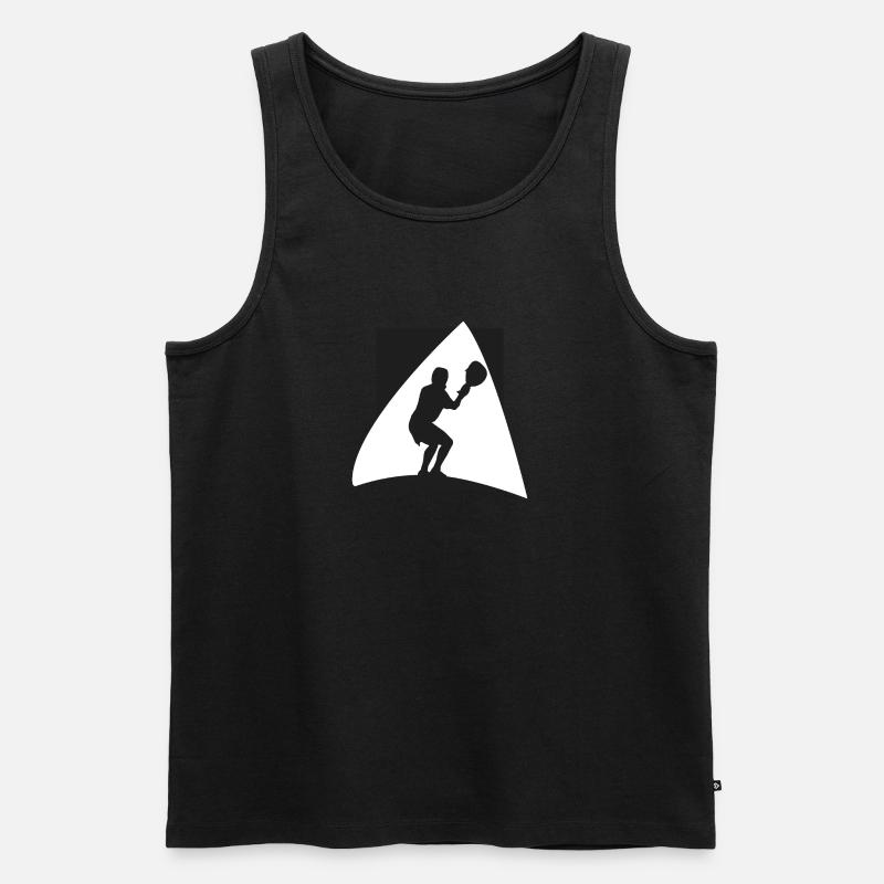 Intercrosse Lacrosse - Männer Premium Bio Tank Top - Schwarz