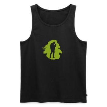 Djing Beatbox Djing - Männer Premium Bio Tank Top - Schwarz - Vorne - Michal (187cm)