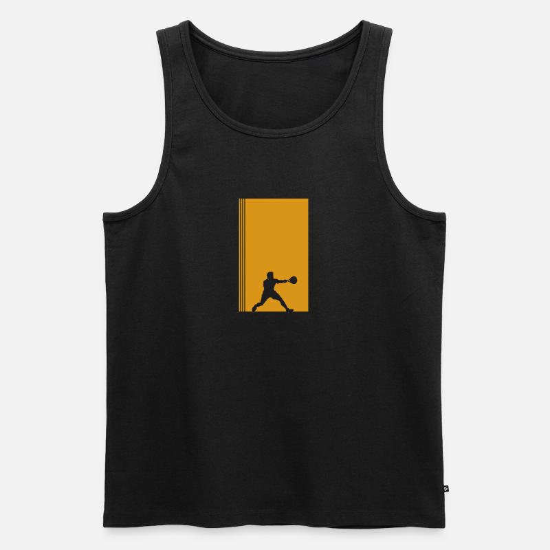 Squash Squashspieler Squash Spieler - Männer Premium Bio Tank Top - Schwarz
