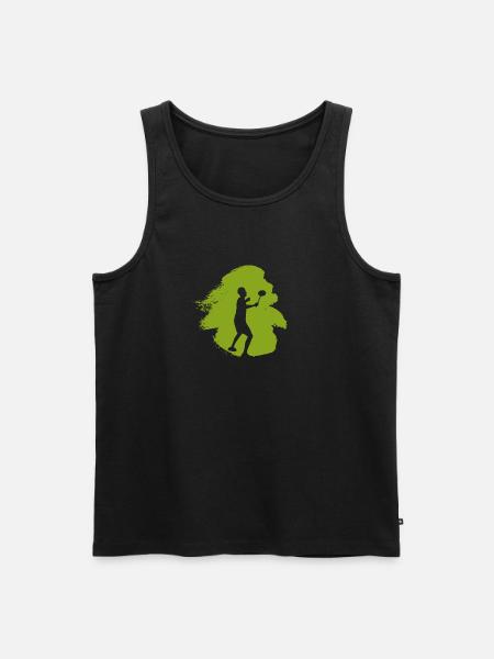 Badminton Badmintonschläger Badmintonspieler - Männer Premium Bio Tank Top - Schwarz