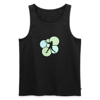 Pitcher Softball Softball - Männer Premium Bio Tank Top - Schwarz - Vorne - AI Model Male 178 light (178cm)