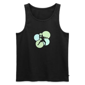 Table tennis bat Table tennis Table tennis - Men's Premium Organic Tank Top - black - Front - AI Model Male 178 light (178cm)