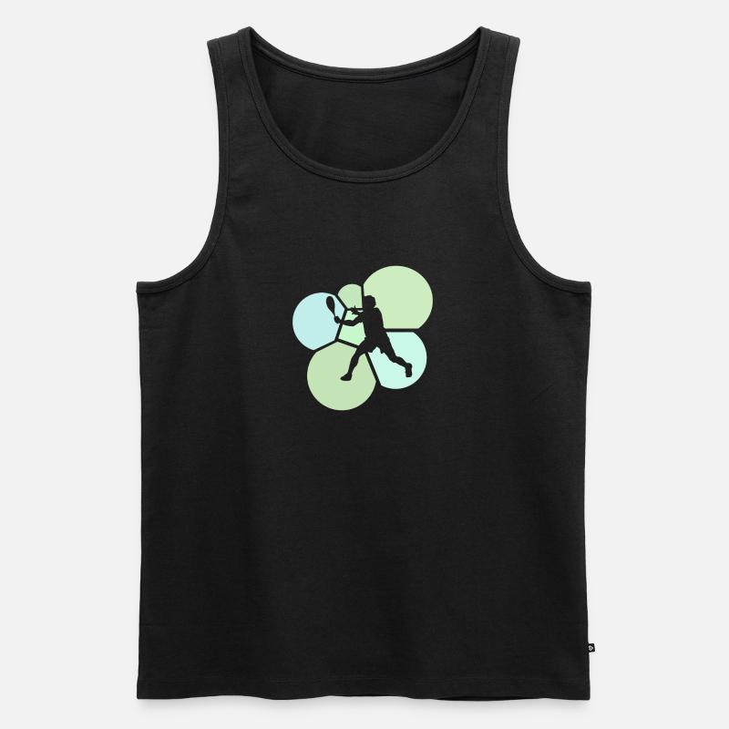 Squashschläger Schläger Squashschläger - Männer Premium Bio Tank Top - Schwarz