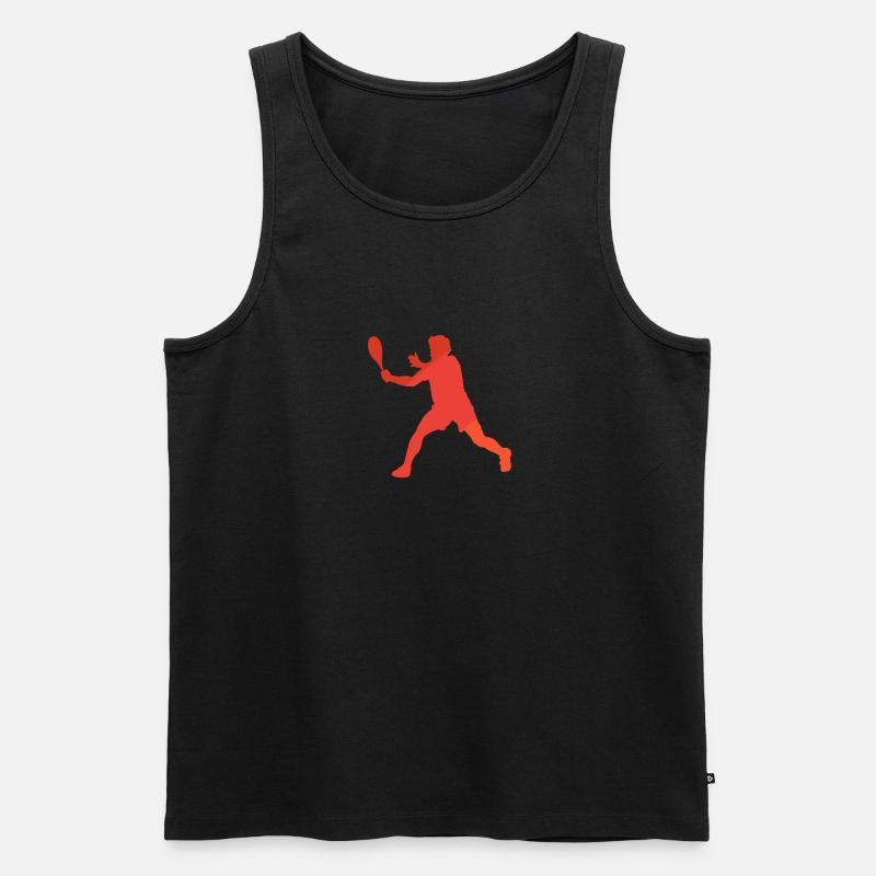 Schläger Squashspieler Squashschläger - Männer Premium Bio Tank Top - Schwarz