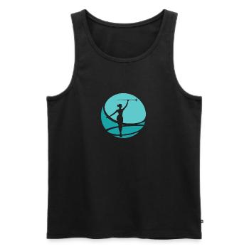 Stick Turning Stick Turning Twirling Gymnastics - Men's Premium Organic Tank Top - black - Front - AI Model Male 178 light (178cm)