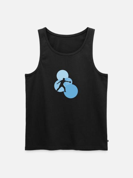 Tischtennisschläger Tischtennisschläger - Männer Premium Bio Tank Top - Schwarz