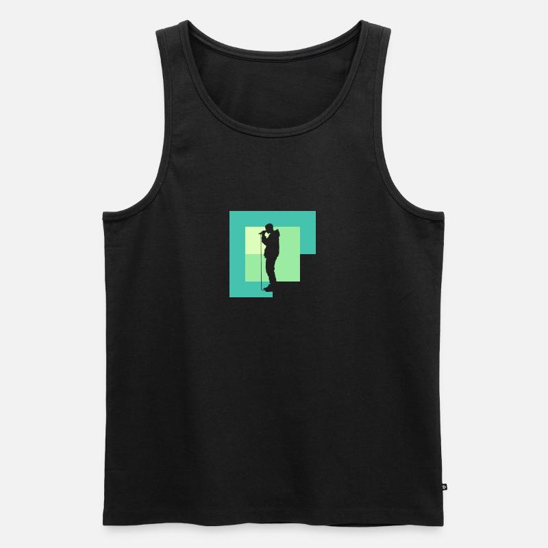 Beatbox DJ Djing - Männer Premium Bio Tank Top - Schwarz