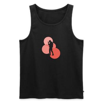 Beatboxer Djing Beatbox - Männer Premium Bio Tank Top - Schwarz - Vorne - AI Model Male 178 light (178cm)