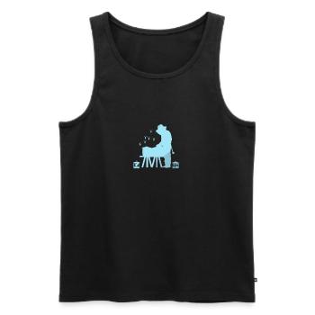 Bienen Imker Imker - Männer Premium Bio Tank Top - Schwarz - Vorne - Michal (187cm)