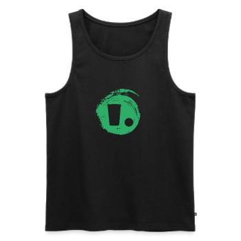 Partymonster Party Bierflasche - Männer Premium Bio Tank Top - Schwarz - Vorne - Michal (187cm)