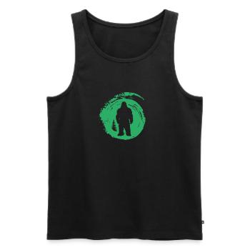 Yeti Bigfoot Big foot Big foot - Männer Premium Bio Tank Top - Schwarz - Vorne - Michal (187cm)