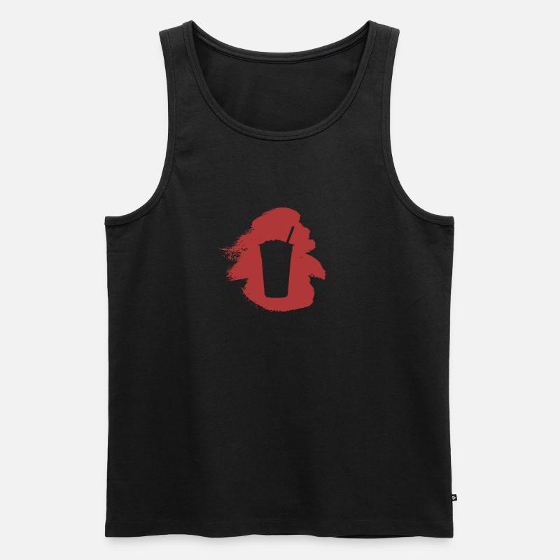 Bubbletee Tee Bubble - Männer Premium Bio Tank Top - Schwarz