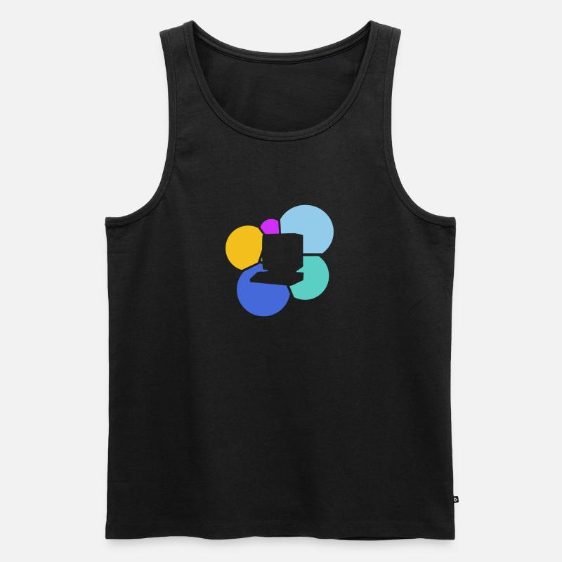 Computerarbeit Internet Informatik - Männer Premium Bio Tank Top - Schwarz