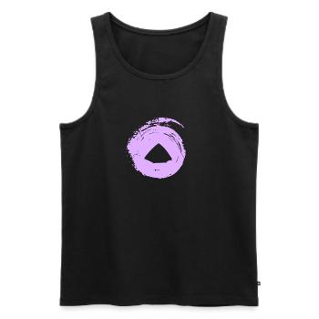 Zelt Zelten Natur - Männer Premium Bio Tank Top - Schwarz - Vorne - AI Model Male 178 light (178cm)