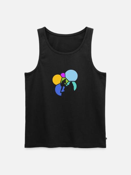 Kletterwand Felsklettern Klettern - Männer Premium Bio Tank Top - Schwarz